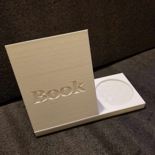 3d Printed Book Holder |  Book Barn / Bookmark / Book spine saver / Drink holder Tea , Wine , Coffee / Place holder /  3d Printed | book